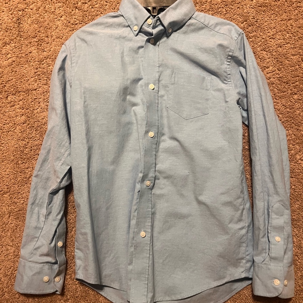Izod Light Blue Button-Down Kids Oxford Shirt